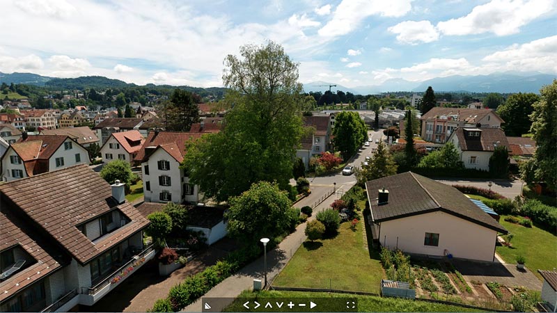 360° Panorama Luftaufnahme für den Verkauf von Immobilien